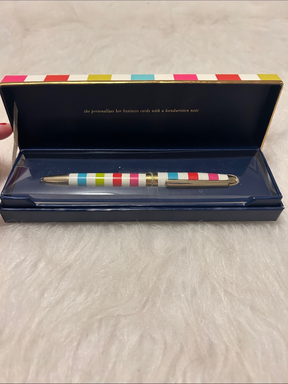 Kate spade Striped Colorful Ballpoint Pen in Multicolor by